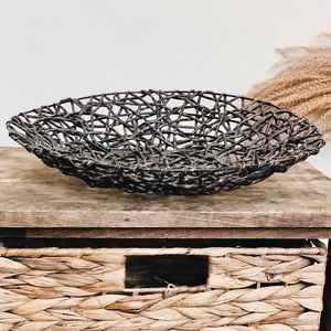 Brown Squiggle Tray Fruit Holder Plater